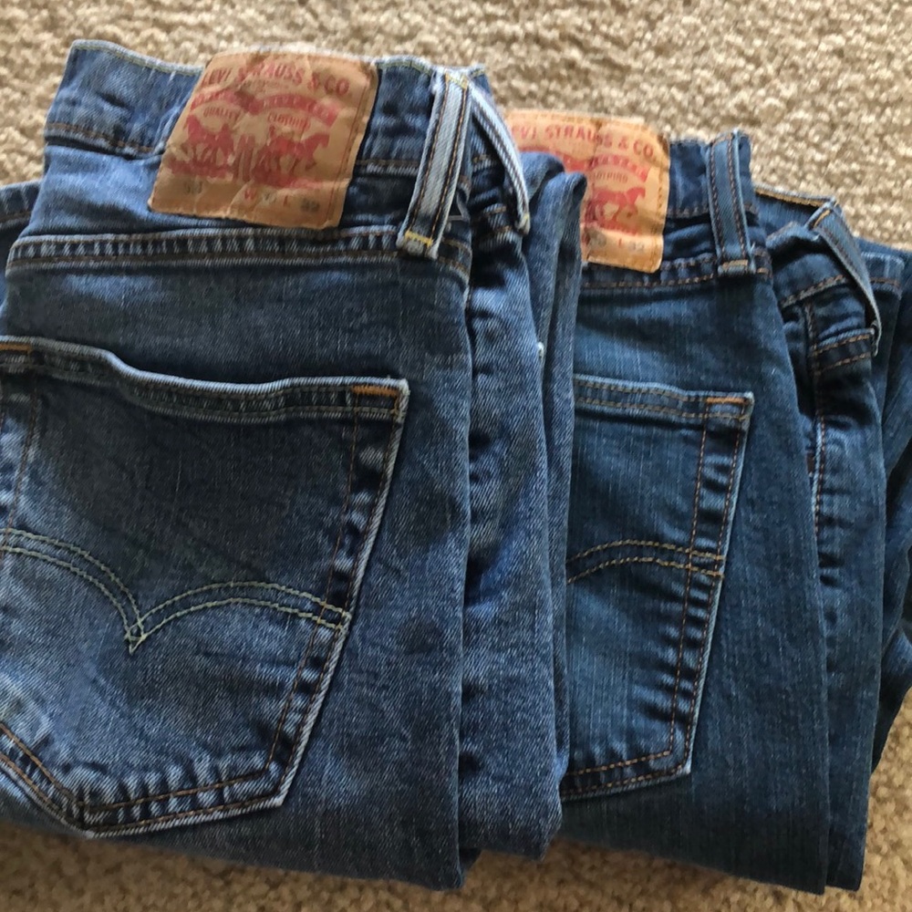 514 Levi’s 30 32 2 pairs